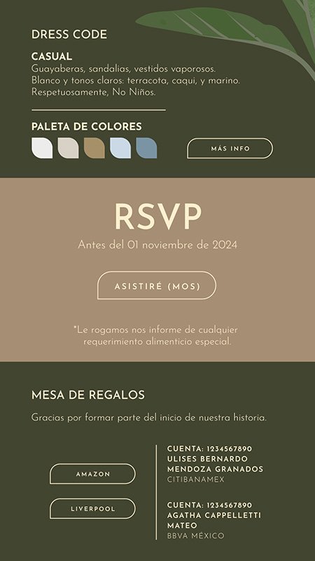 Invitación Digital | Tulum