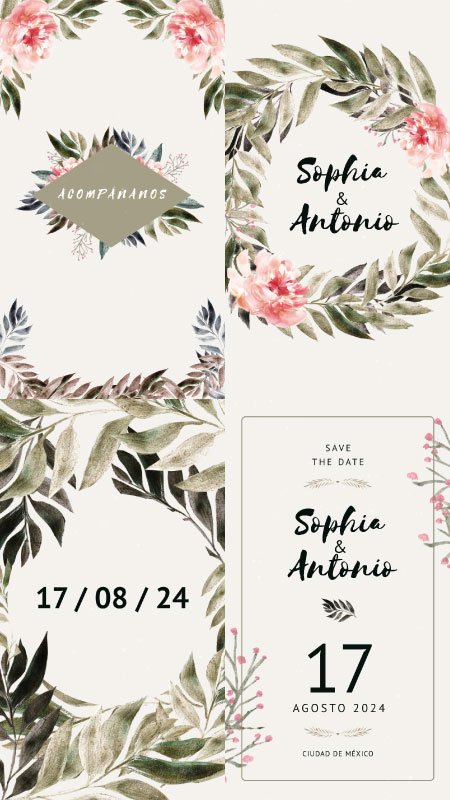 Save The Date para bodas personalizadas