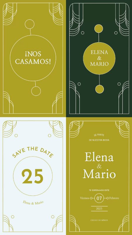 Save The Date para bodas personalizadas