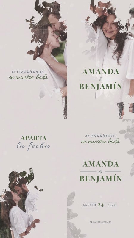 Save The Date para bodas personalizadas