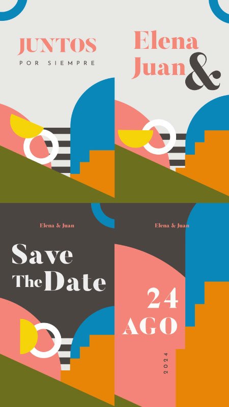 Save The Date para bodas personalizadas