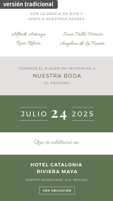 Invitación Digital | Verona